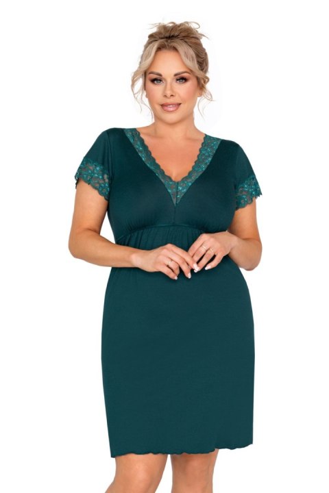 Koszulka nocna Koszula Nocna Model Mariza Plus Green - Donna Koszulka nocna Koszula Nocna Model Mariza Plus Green - Donna