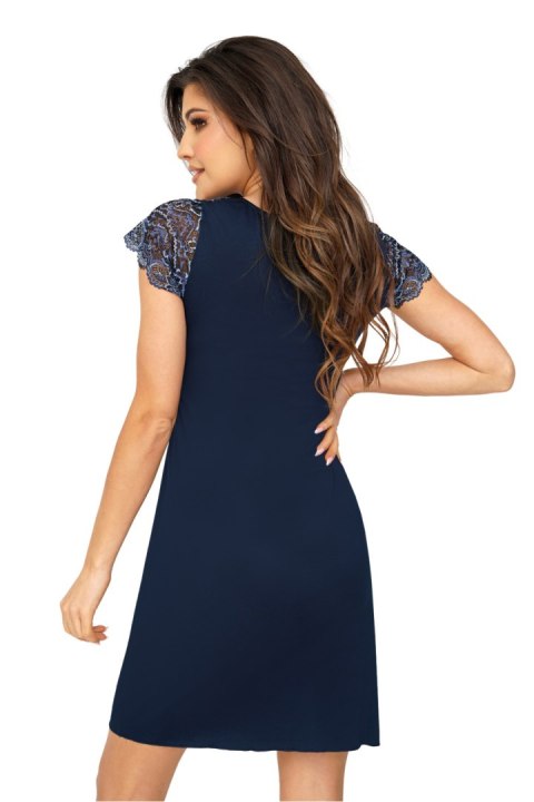 Koszulka nocna Koszula Nocna Model Melania Dark Blue - Donna Koszulka nocna Koszula Nocna Model Melania Dark Blue - Donna