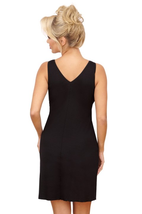 Koszulka nocna Koszula Nocna Model Silvana Black - Donna Koszulka nocna Koszula Nocna Model Silvana Black - Donna