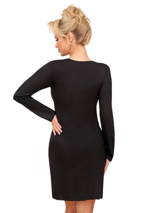 Koszulka nocna Koszula Nocna Model Silvana Long Black - Donna Koszulka nocna Koszula Nocna Model Silvana Long Black - Donna