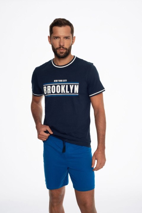 Piżama Męska Model City 41287-59X Navy - Henderson Piżama Męska Model City 41287-59X Navy - Henderson