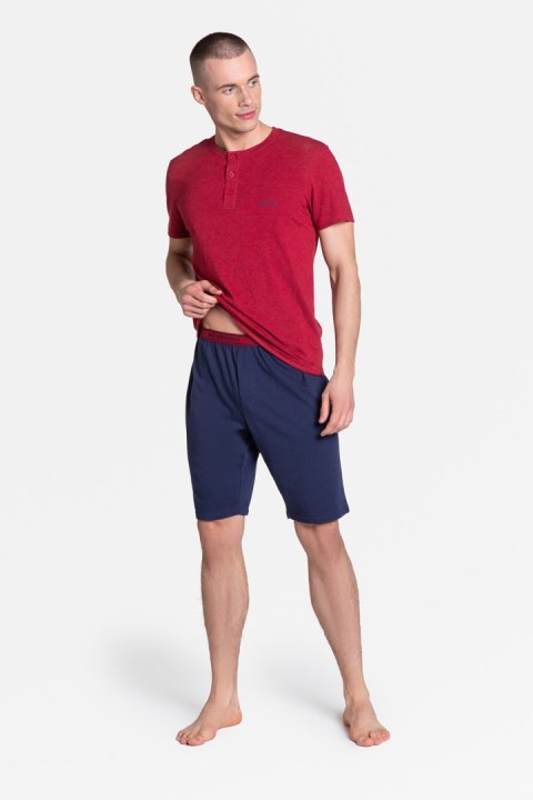 Piżama Męska Model Dune 38879-33X Red/Navy - Henderson Piżama Męska Model Dune 38879-33X Red/Navy - Henderson