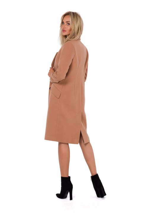 Płaszcz Damski Model MOE758 Camel - Moe Płaszcz Damski Model MOE758 Camel - Moe