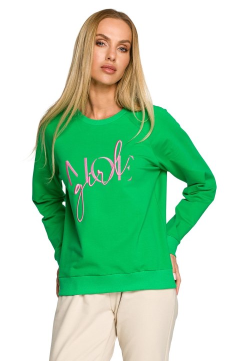 Bluza Damska Model MOE693 Green - Moe Bluza Damska Model MOE693 Green - Moe