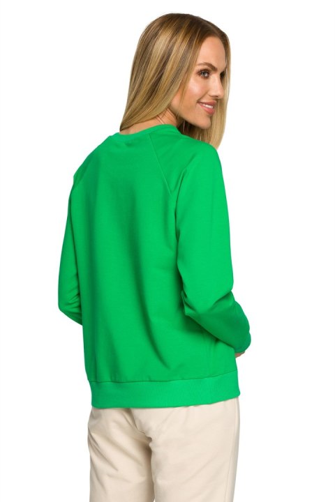 Bluza Damska Model MOE693 Green - Moe Bluza Damska Model MOE693 Green - Moe