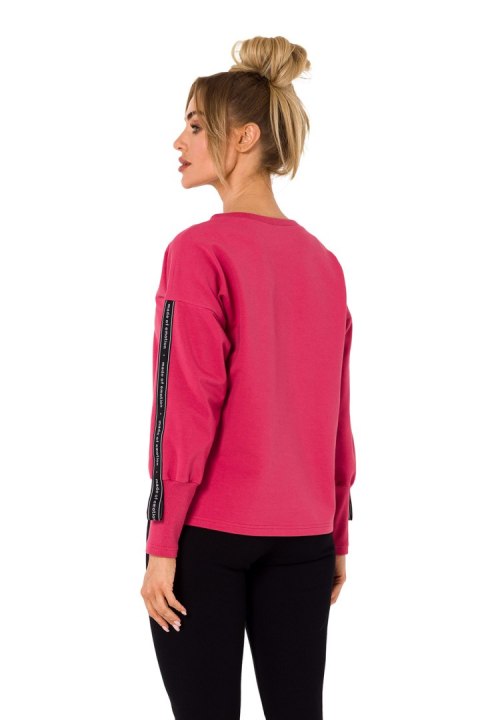 Bluza Damska Model MOE727 Coral - Moe Bluza Damska Model MOE727 Coral - Moe