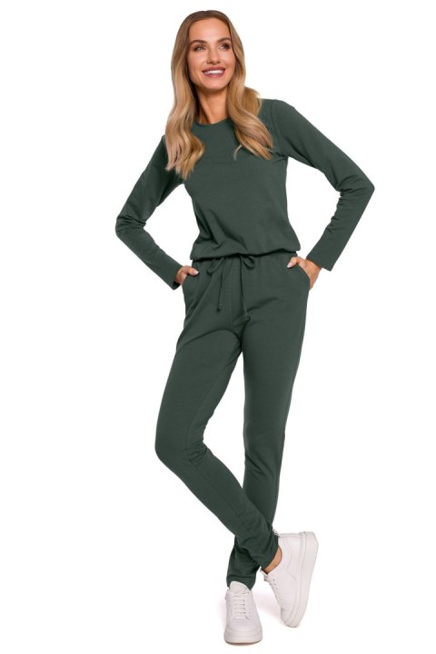 Kombinezon Damski Model MOE583 Militare Green - Moe Kombinezon Damski Model MOE583 Militare Green - Moe