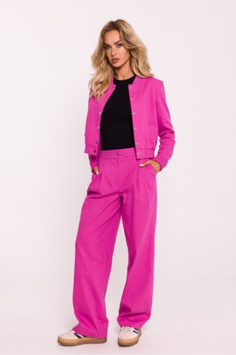 Kurtka Damska Model MOE800 Pink - Moe Kurtka Damska Model MOE800 Pink - Moe