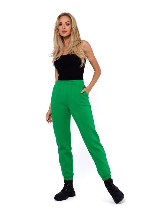 Spodnie Dresowe Model MOE760 Green - Moe Spodnie Dresowe Model MOE760 Green - Moe
