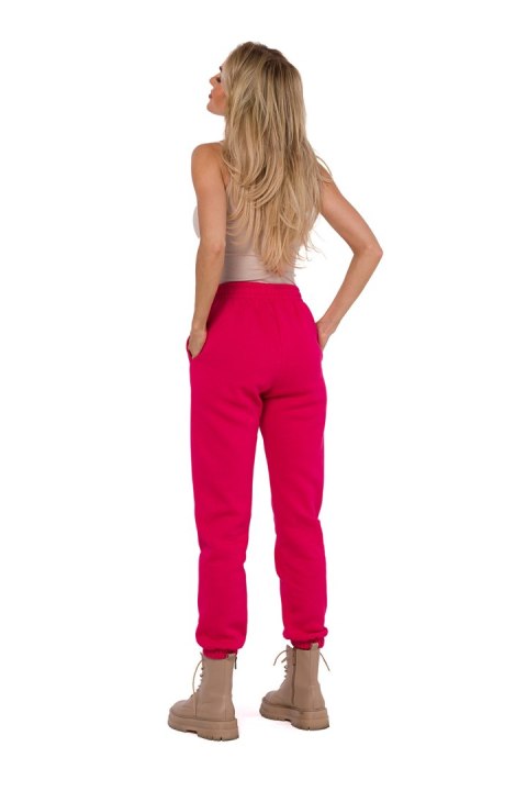 Spodnie Dresowe Model MOE760 Malina - Moe Spodnie Dresowe Model MOE760 Malina - Moe