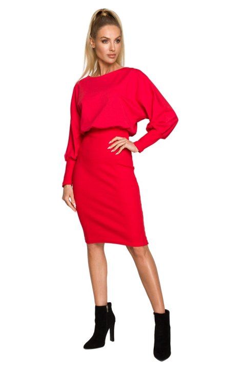 Sukienka Model MOE690 Red - Moe Sukienka Model MOE690 Red - Moe