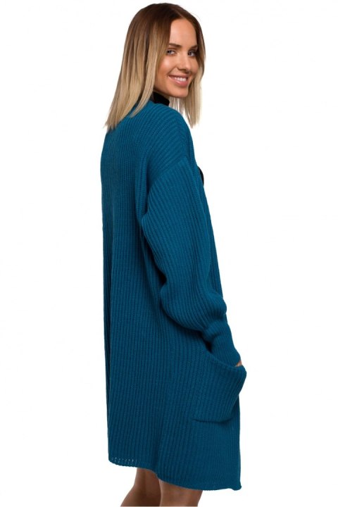 Sweter Kardigan Model MOE538 Morski - Moe Sweter Kardigan Model MOE538 Morski - Moe