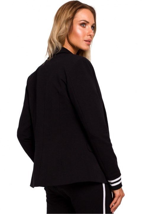 Żakiet Model MOE459 Black - Moe Żakiet Model MOE459 Black - Moe