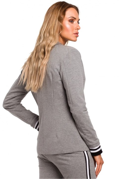 Żakiet Model MOE459 Grey - Moe Żakiet Model MOE459 Grey - Moe