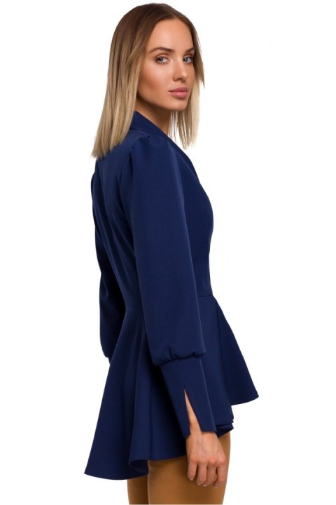 Żakiet Model MOE529 Navy - Moe Żakiet Model MOE529 Navy - Moe
