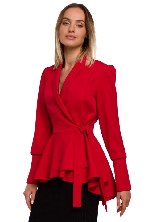 Żakiet Model MOE529 Red - Moe Żakiet Model MOE529 Red - Moe
