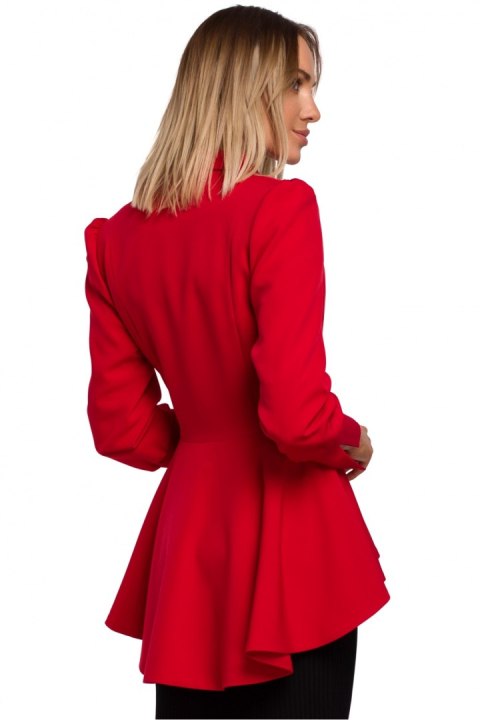 Żakiet Model MOE529 Red - Moe Żakiet Model MOE529 Red - Moe