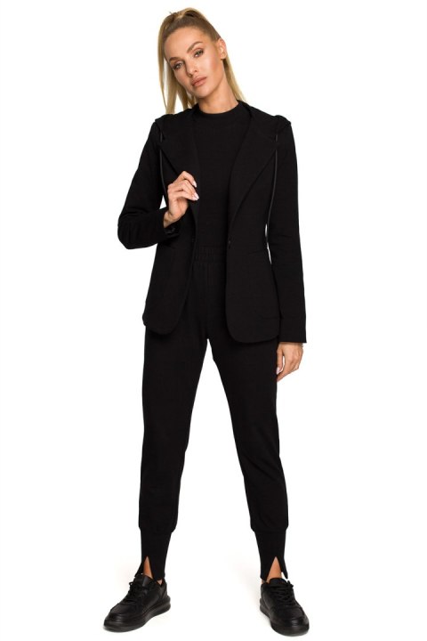 Żakiet Model MOE691 Black - Moe Żakiet Model MOE691 Black - Moe