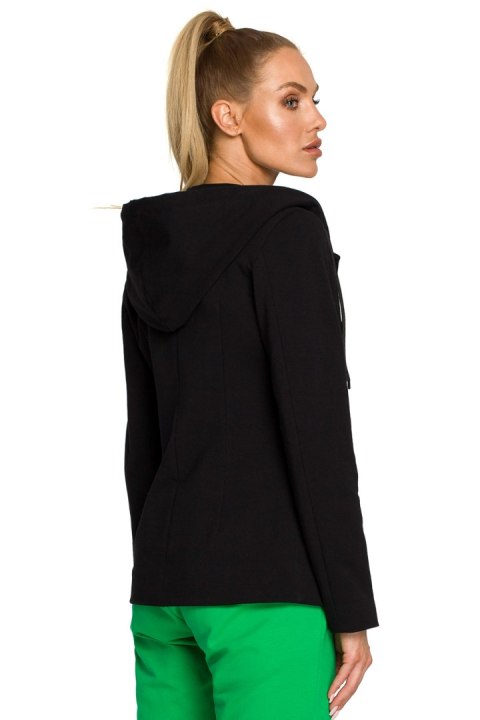 Żakiet Model MOE691 Black - Moe Żakiet Model MOE691 Black - Moe