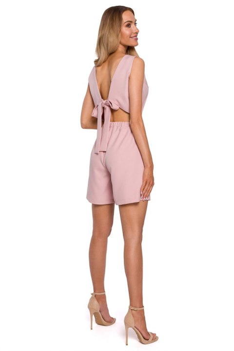 Kombinezon Damski Model MOE573 Powder Pink - Moe Kombinezon Damski Model MOE573 Powder Pink - Moe