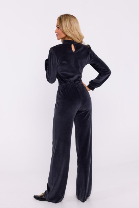 Spodnie Damskie Model MOE830 Grafit - Moe Spodnie Damskie Model MOE830 Grafit - Moe