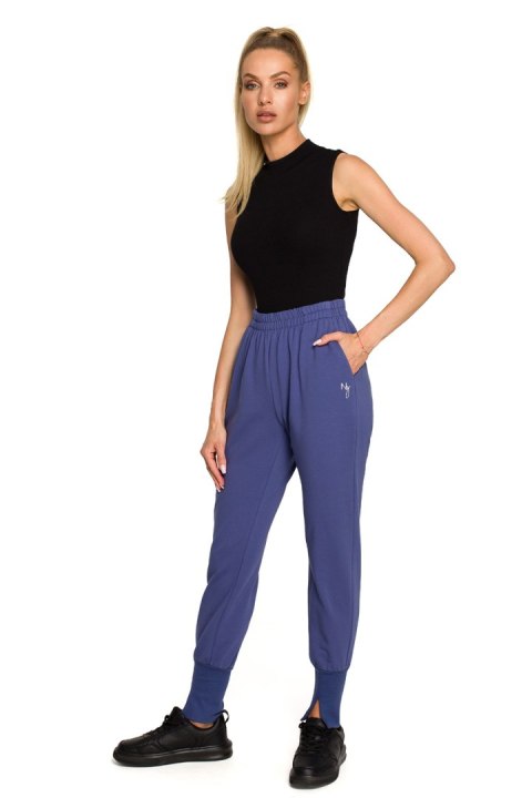 Spodnie Dresowe Model MOE692 Indygo - Moe Spodnie Dresowe Model MOE692 Indygo - Moe