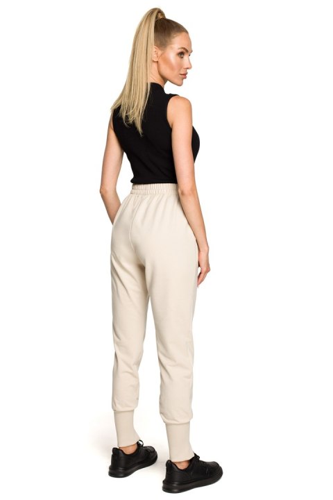 Spodnie Dresowe Model MOE692 Piasek - Moe Spodnie Dresowe Model MOE692 Piasek - Moe
