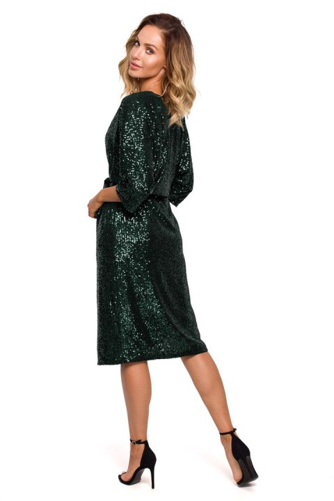 Sukienka Model MOE653 Butelka Green - Moe Sukienka Model MOE653 Butelka Green - Moe