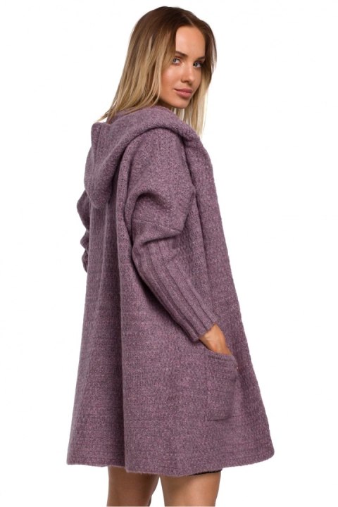 Sweter Kardigan Model MOE556 Wrzos - Moe Sweter Kardigan Model MOE556 Wrzos - Moe