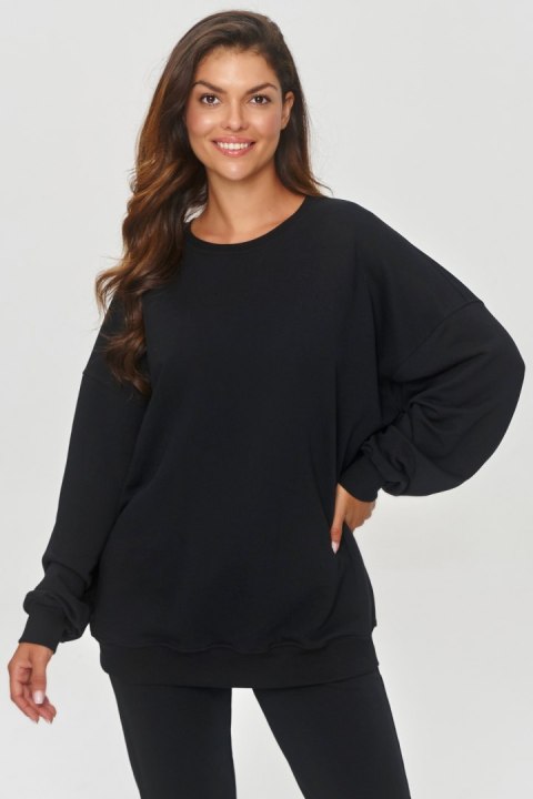Bluza Damska Model M859 Black - Makadamia Bluza Damska Model M859 Black - Makadamia