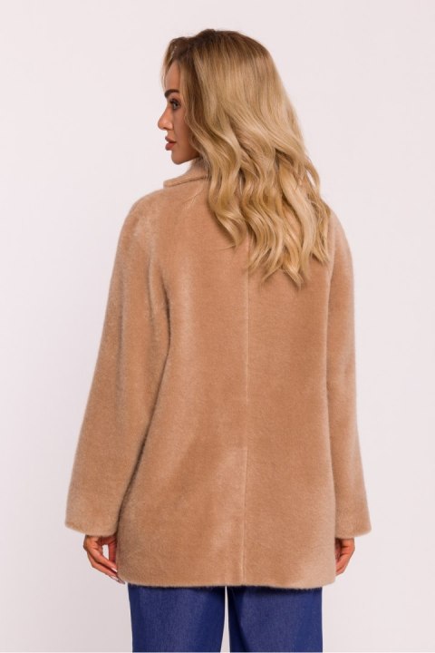 Płaszcz Damski Model MOE808 Beige - Moe Płaszcz Damski Model MOE808 Beige - Moe