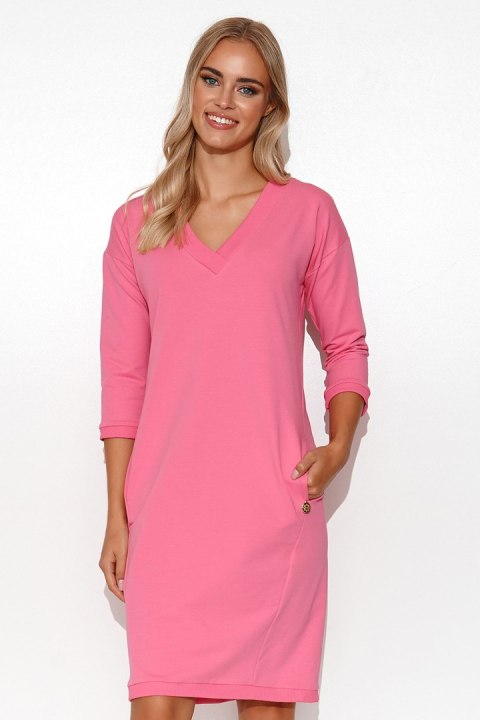 Sukienka Model M779 Baby Pink - Makadamia Sukienka Model M779 Baby Pink - Makadamia