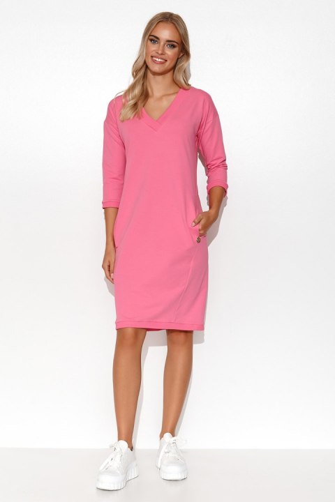 Sukienka Model M779 Baby Pink - Makadamia Sukienka Model M779 Baby Pink - Makadamia
