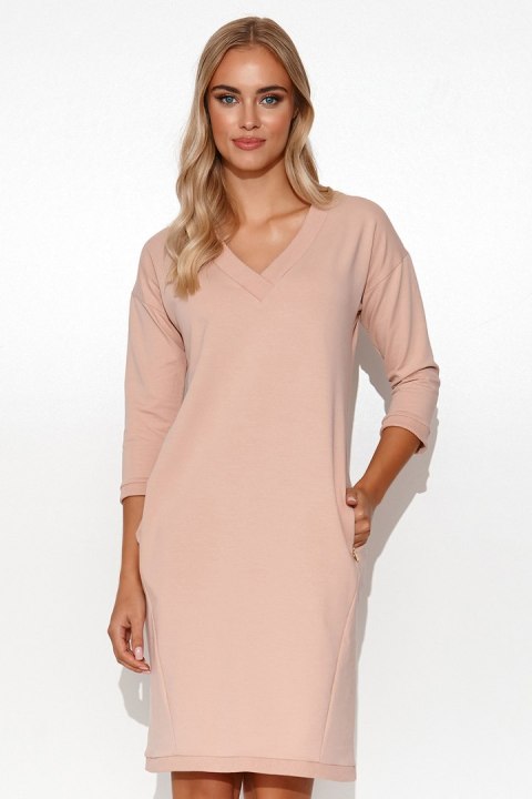 Sukienka Model M779 Powder Pink - Makadamia Sukienka Model M779 Powder Pink - Makadamia