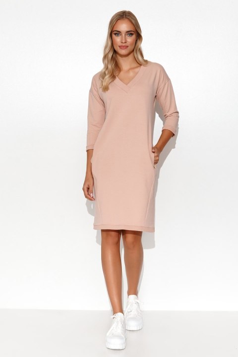 Sukienka Model M779 Powder Pink - Makadamia Sukienka Model M779 Powder Pink - Makadamia