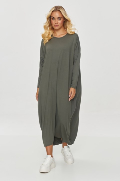 Sukienka Model M839 Khaki - Makadamia Sukienka Model M839 Khaki - Makadamia
