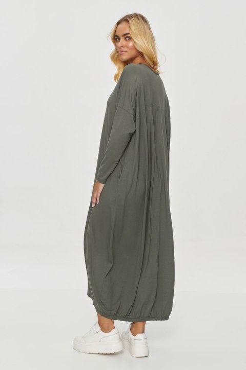 Sukienka Model M839 Khaki - Makadamia Sukienka Model M839 Khaki - Makadamia