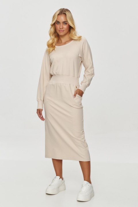 Sukienka Model M842 Light Beige - Makadamia Sukienka Model M842 Light Beige - Makadamia