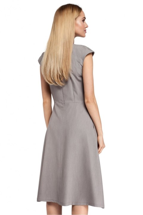 Sukienka Model MOE296 Grey - Moe Sukienka Model MOE296 Grey - Moe