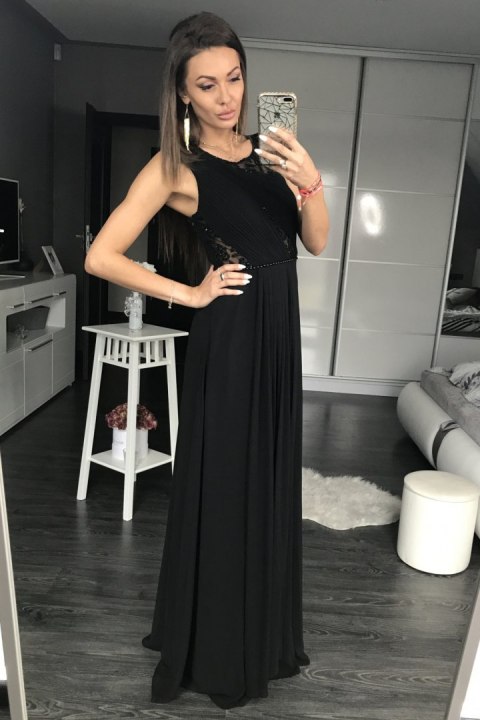 Sukienka Wieczorowa Model 17778 Black - YourNewStyle Sukienka Wieczorowa Model 17778 Black - YourNewStyle
