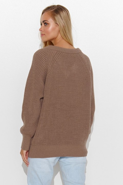 Sweter Damski Model S140 Cappuccino - Makadamia Sweter Damski Model S140 Cappuccino - Makadamia