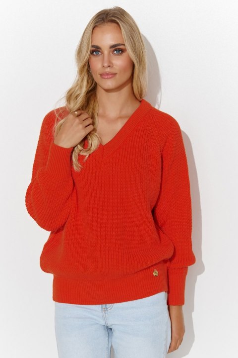Sweter Damski Model S140 Orange - Makadamia Sweter Damski Model S140 Orange - Makadamia