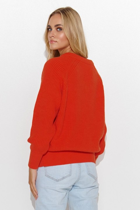 Sweter Damski Model S140 Orange - Makadamia Sweter Damski Model S140 Orange - Makadamia