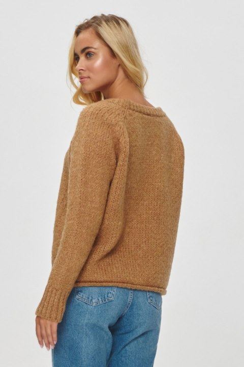Sweter Damski Model S150 Camel - Makadamia Sweter Damski Model S150 Camel - Makadamia