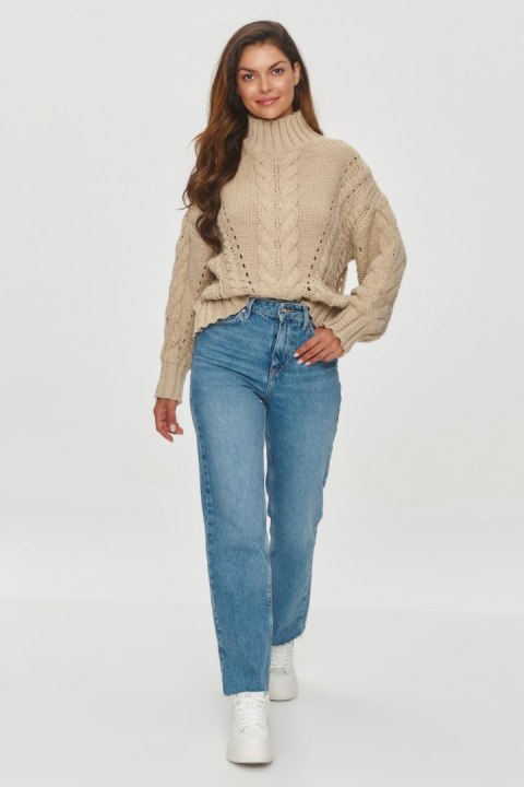 Sweter Damski Model S156 Beige - Makadamia Sweter Damski Model S156 Beige - Makadamia