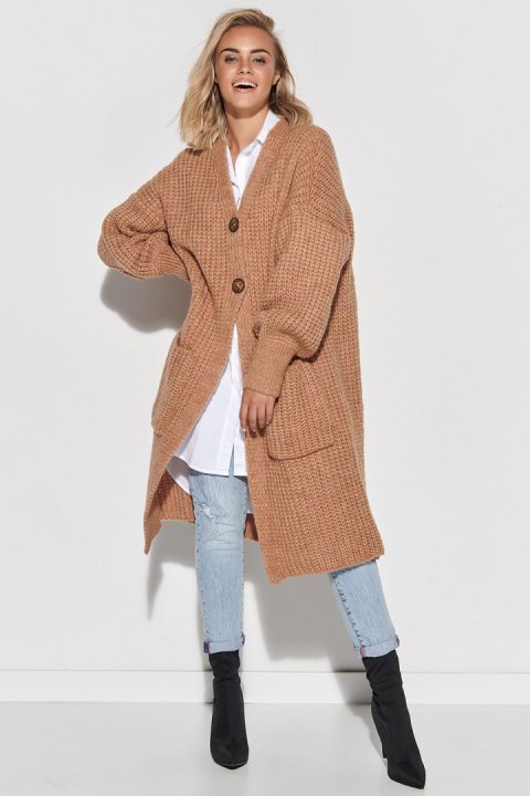 Sweter Kardigan Model S101 Camel - Makadamia Sweter Kardigan Model S101 Camel - Makadamia