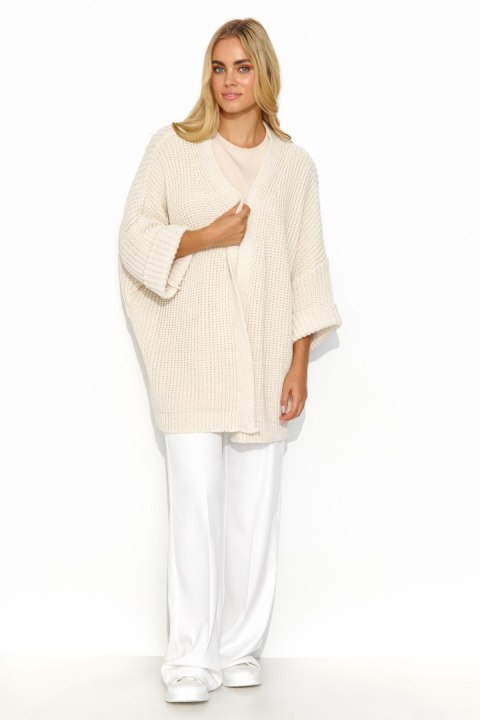 Sweter Kardigan Model S145 Light Beige - Makadamia Sweter Kardigan Model S145 Light Beige - Makadamia