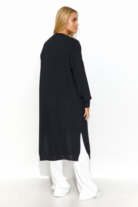 Sweter Kardigan Model S146 Black - Makadamia Sweter Kardigan Model S146 Black - Makadamia