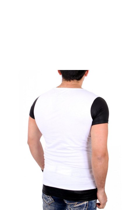 Tshirt Męski Model 17169 White - YourNewStyle Tshirt Męski Model 17169 White - YourNewStyle