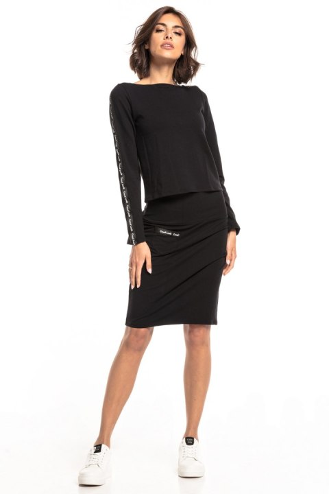 Bluza Damska Model T328/7 Black - Tessita Bluza Damska Model T328/7 Black - Tessita